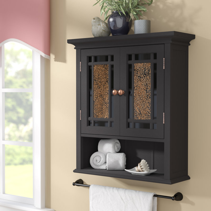 Alcott Hill Caleb 22" W x 24" H x 7" D Wall Mounted Bathroom Cabinet